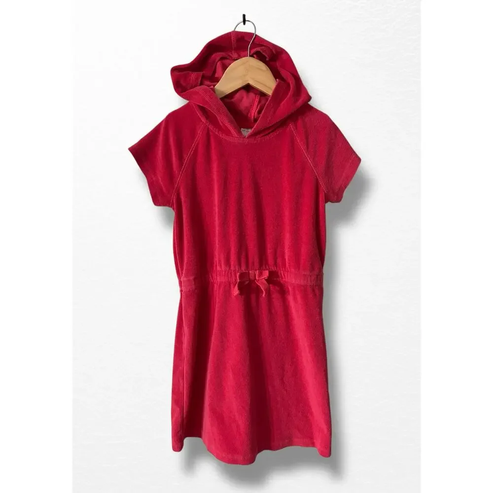 Hanna Andersson Hooded Terry Cover-Up, Size 8
